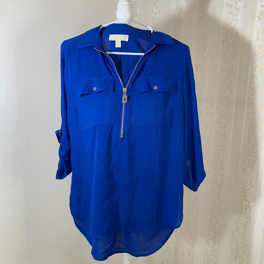 Michael Kors Blue Blouse size S